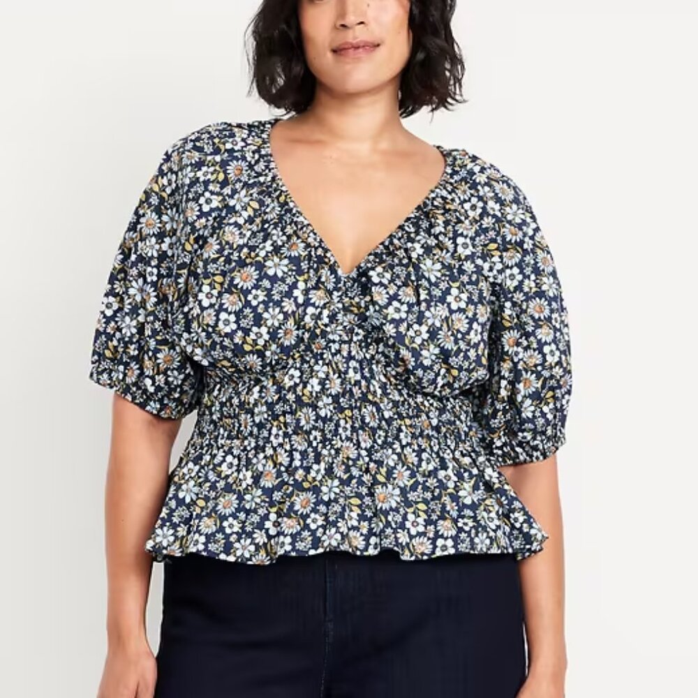 NWOT Old Navy Puff-Sleeve Top Size 2x